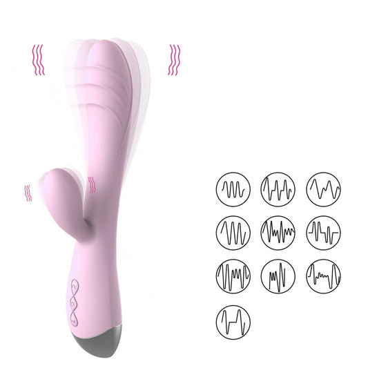 Stillhetsmodus High-Tech Roterende Perle Tryllestav Vibrator