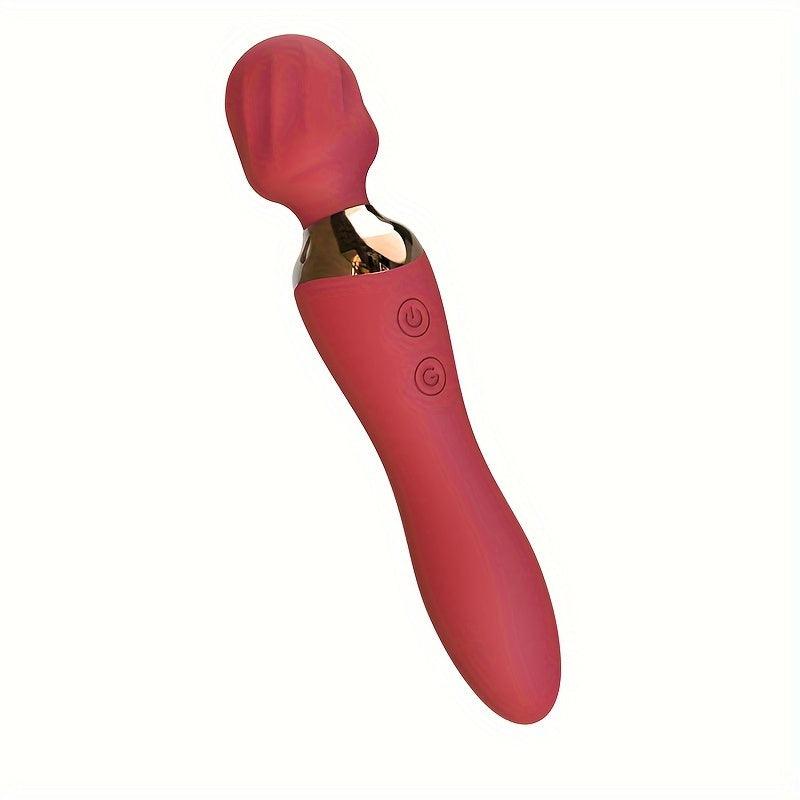 10-Frequency AV Stick Clitoral Stimulator Vibrator with 360° Rotating Head - HeartCaptor