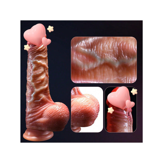 Realistic 8.5 inch Foreskin Dildo with Suction Cup