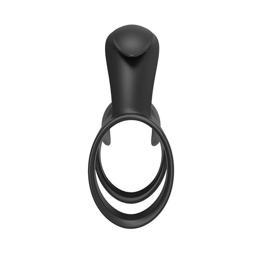 Elastic Silicone Vibrating Cock Ring for Enhanced Intimacy