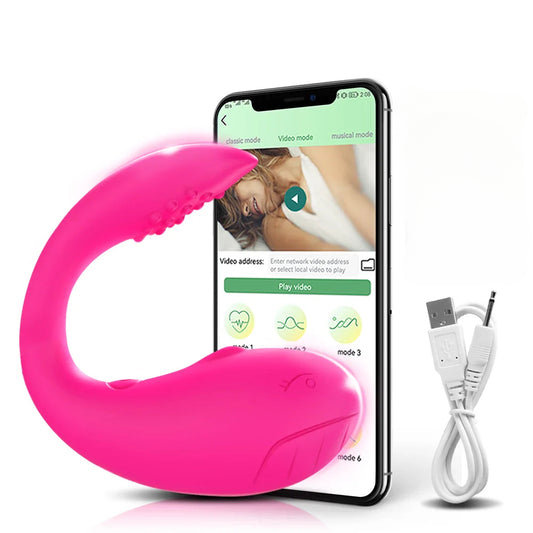 Wireless Bluetooth G Spot Dildo Vibrator for Women with Remote Control