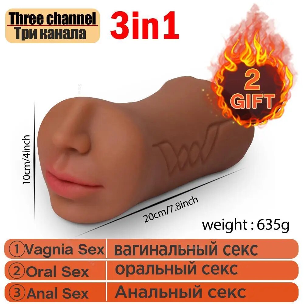 Realistic Silicone Vagina Masturbator for Men - HeartCaptor