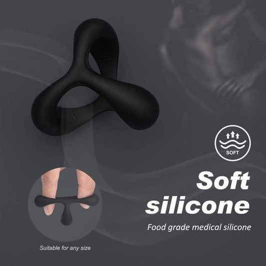 Enhanced Pleasure Silicone Penis Ring for Men