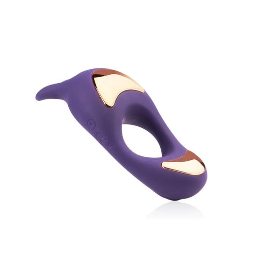 9-Frequency Vibrating Rabbit Silicone Cock Ring for Enhanced Pleasure