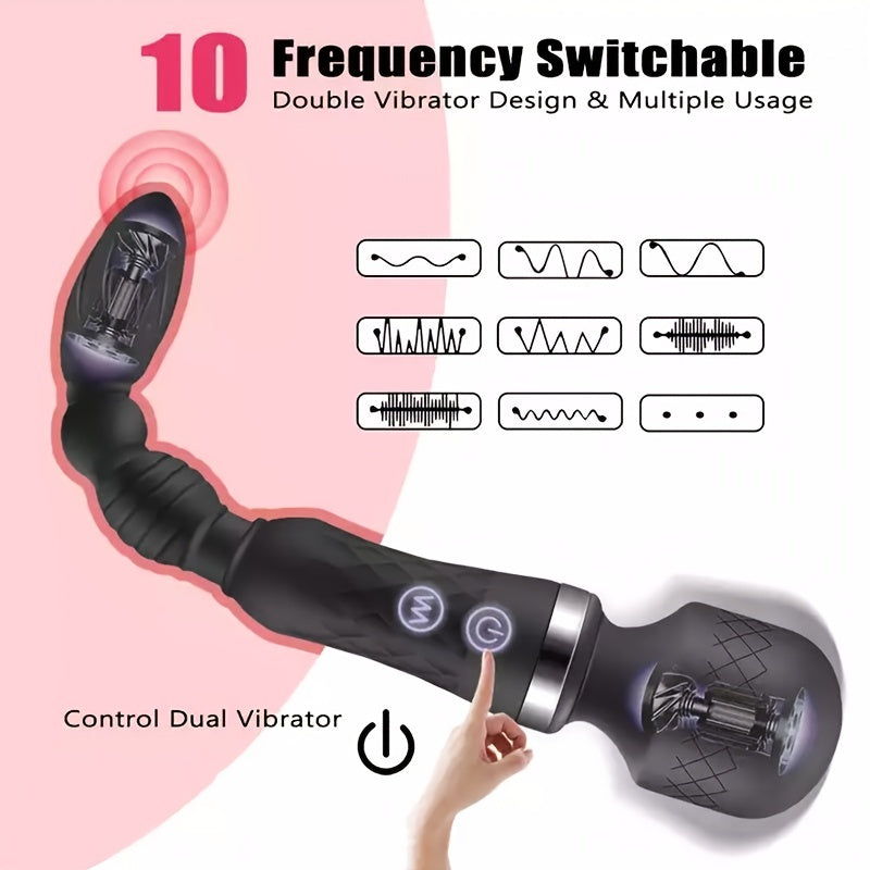 Excite Yourself: Powerful Dildo Vibrator for Clitoris, G-Spot & Anal Stimulation - HeartCaptor