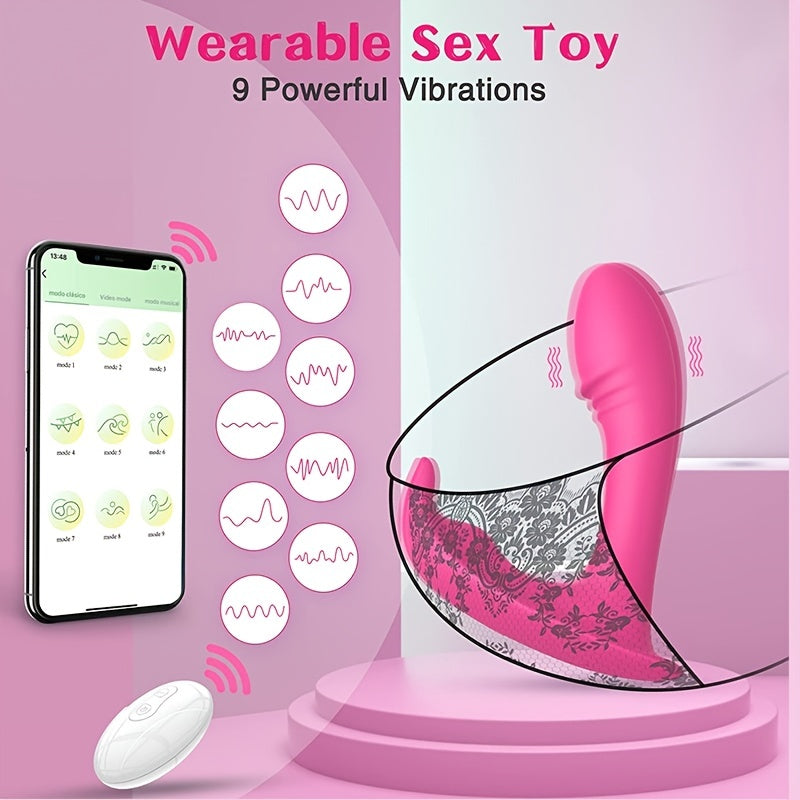 Rechargeable Wearable Vibrator with Remote Control - HeartCaptor