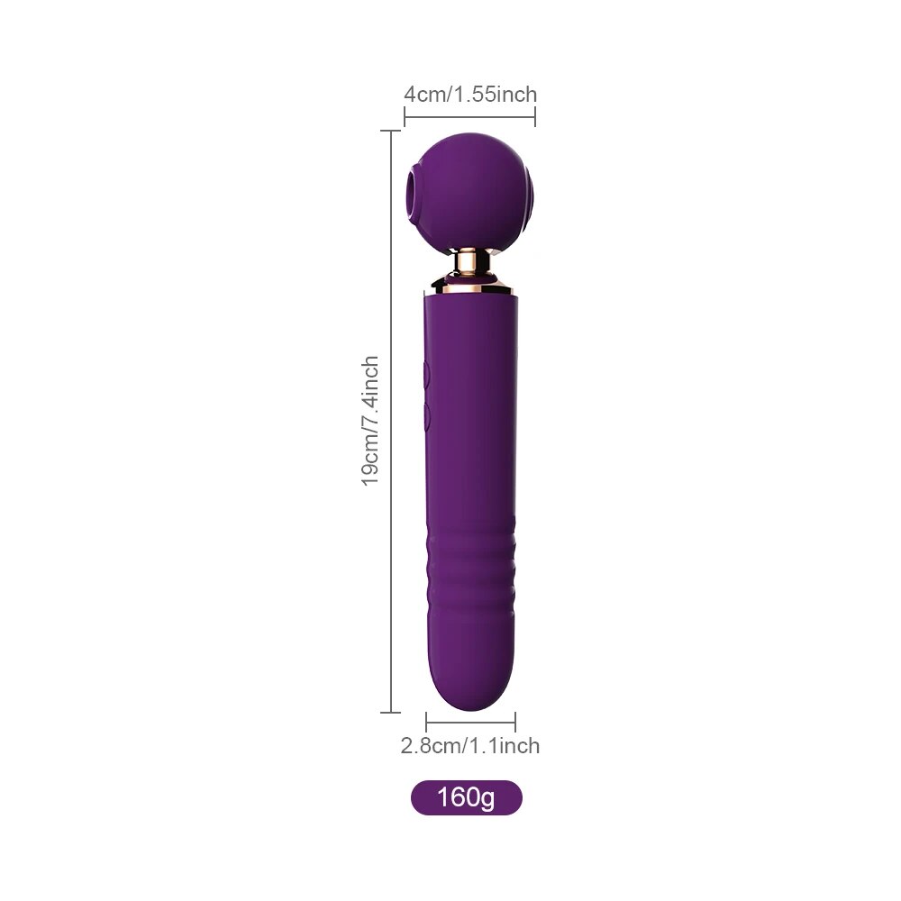 Telescopic G-Spot Vaginal Stimulator Vibrator for Women - HeartCaptor