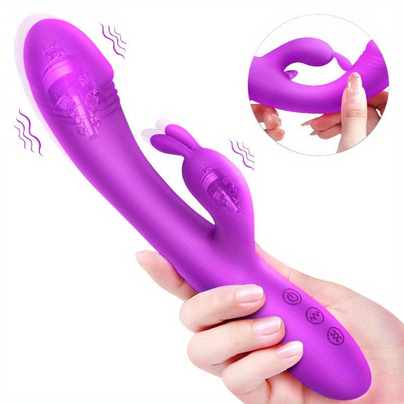 Rose G Spot Rabbit Vibrator, 9 Powerful Vibrations - HeartCaptor