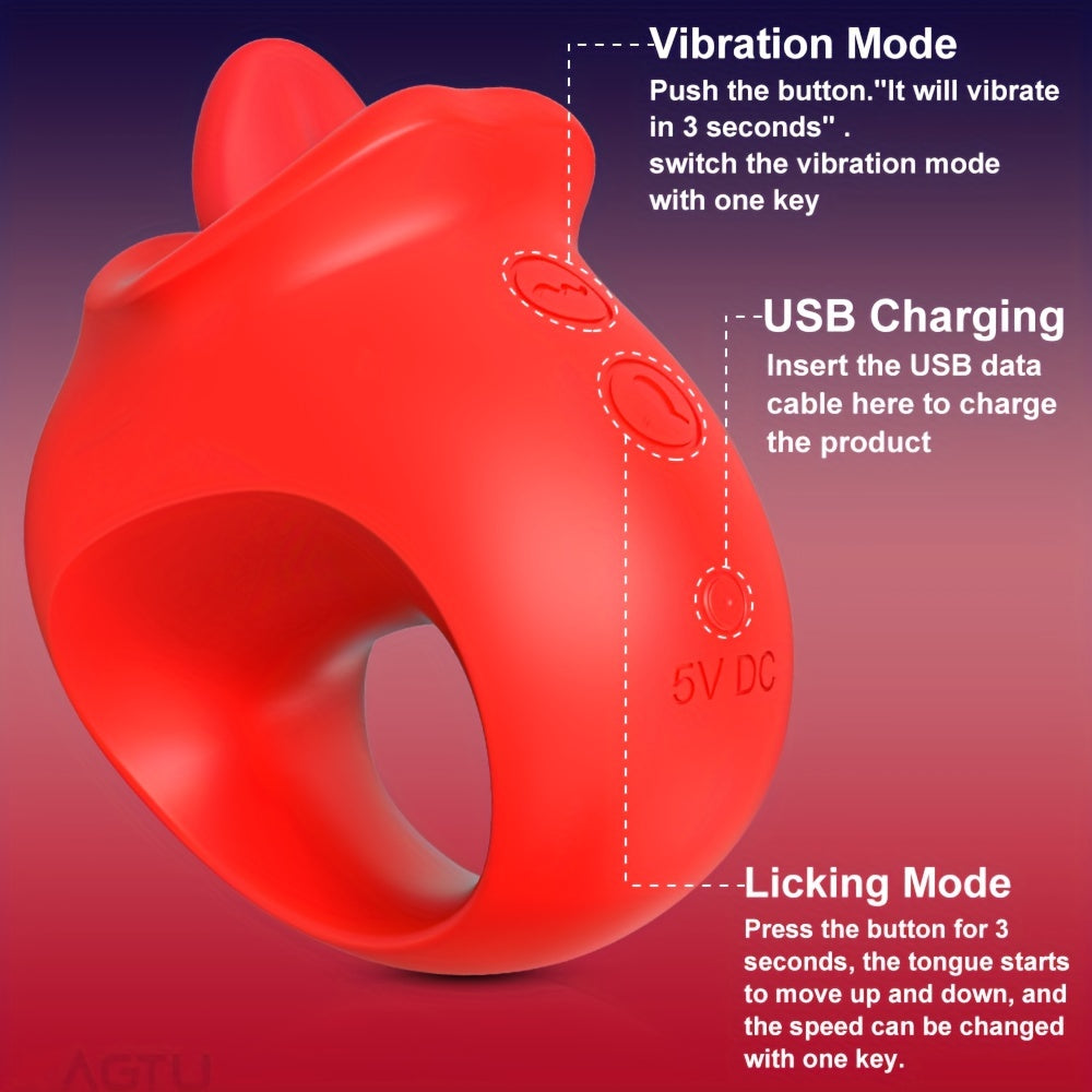 Powerful Tongue Vibrator for Women, Clitoris Sucker Sex Toy - HeartCaptor