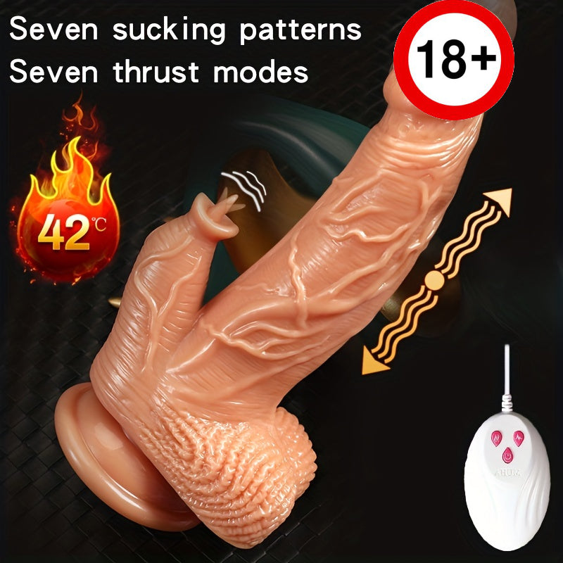 Realistic Vibrating Heated Dildo & Suction Cup - Experience the Ultimate Pleasure! - HeartCaptor