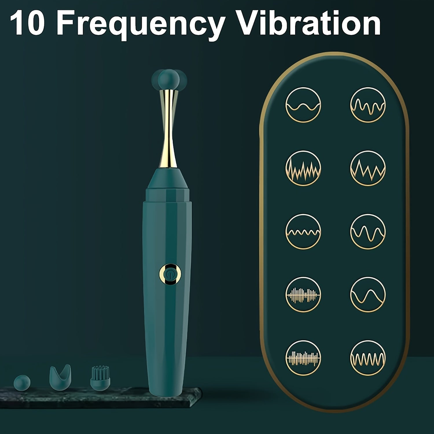 High-frequency Clitoral Pen Vibrator with 10 Vibration Modes - HeartCaptor