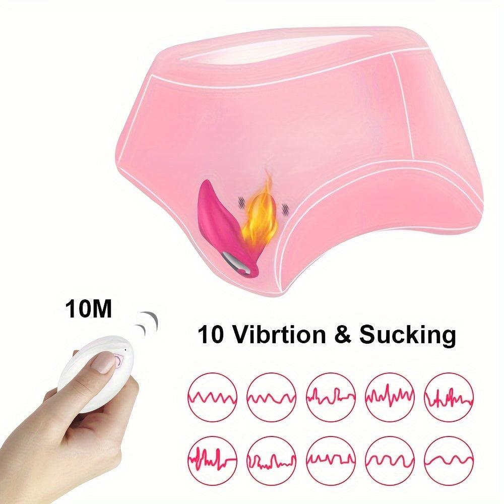 Wireless Remote Control G-Spot Clitoris Vaginal Nipples Air Stimulator Sex Toy - HeartCaptor