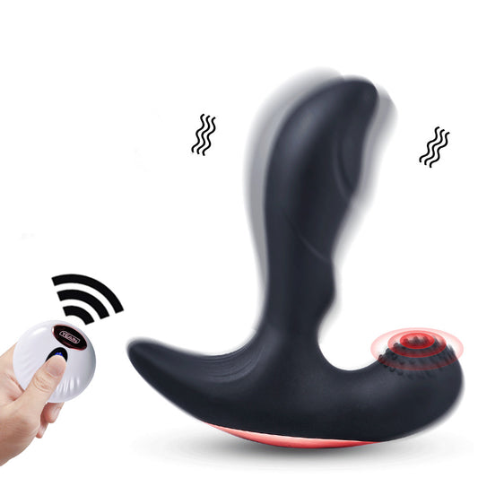 Wireless Prostate Massager with Dual-Vibration and Heating for Intimate Pleasure