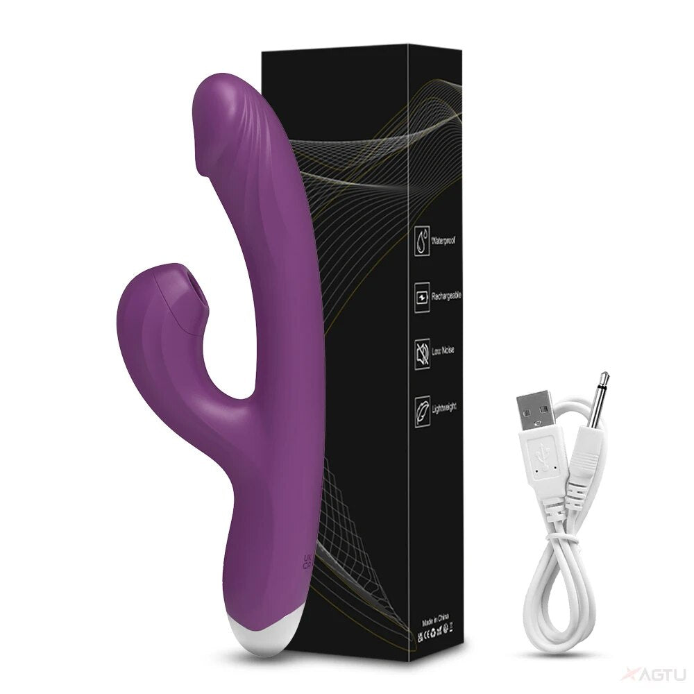 20 Modes Clitoral Sucking Vibrator with Oral Sex Stimulation - HeartCaptor