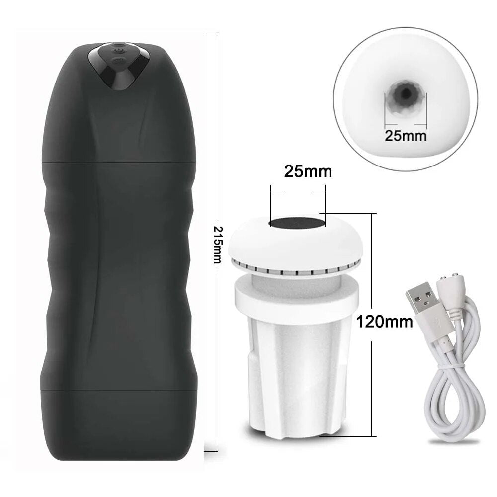 Automatic Sucking Male Masturbator with 10 Vibration Modes - HeartCaptor