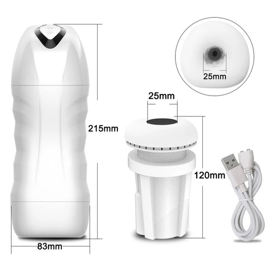 Automatic Sucking Male Masturbator with 10 Vibration Modes - HeartCaptor