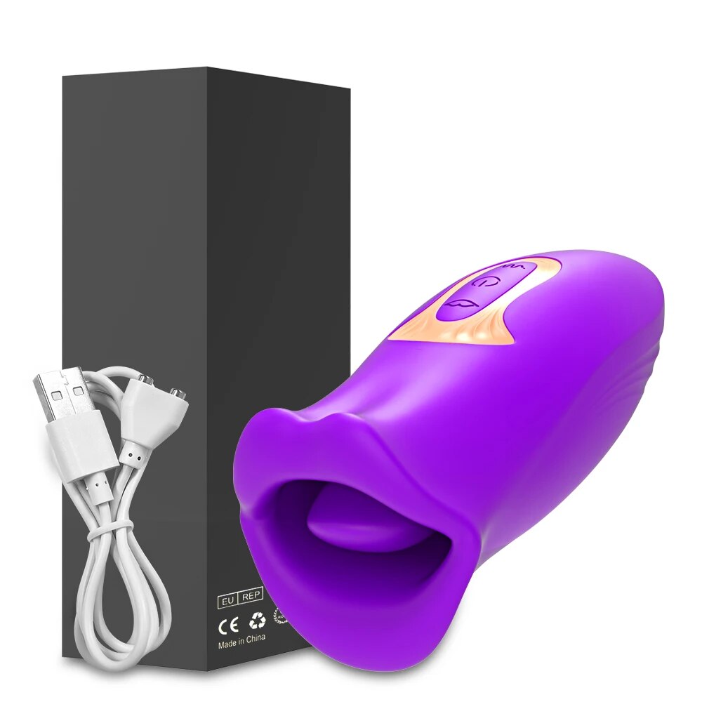 Oral Clit Sucking Vibrator for Women - Tongue Licking Stimulator - HeartCaptor