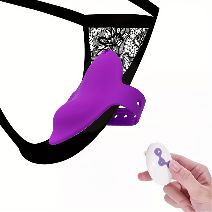 Adjustable Size App Remote Butterfly Clitoral Vibrator - HeartCaptor