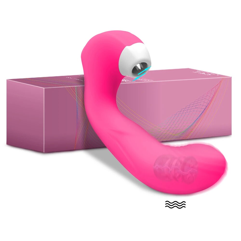 Suction Cup Clitoral Stimulator Vibrator - HeartCaptor