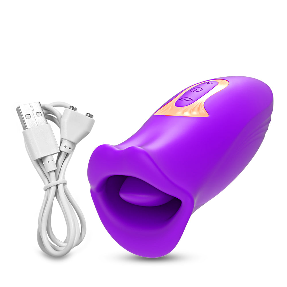 Oral Clit Sucking Vibrator for Women - Tongue Licking Stimulator - HeartCaptor