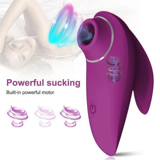 Clit Sucker Vibrator for Women - Oral Vacuum Suction Stimulator - HeartCaptor