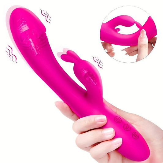 Rose G Spot Rabbit Vibrator, 9 Powerful Vibrations - HeartCaptor