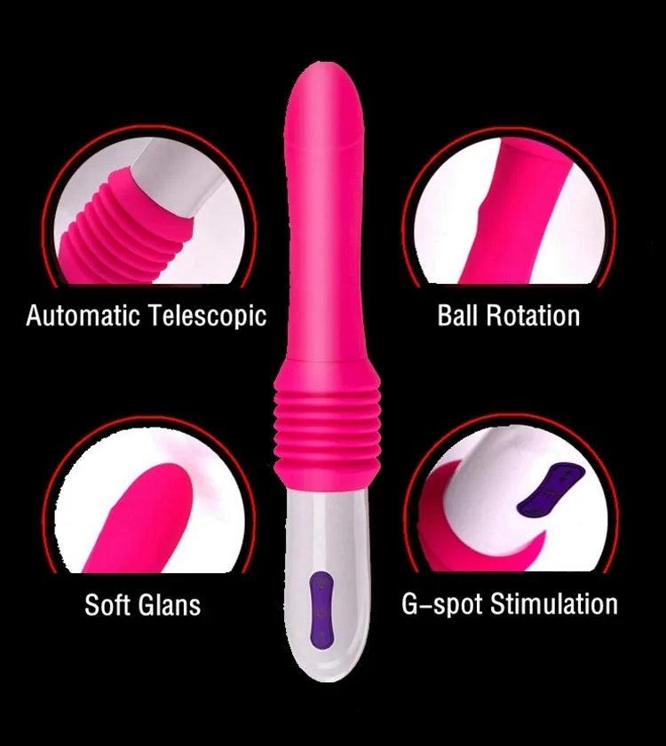 Automatic Telescopic Vibrator with G Spot Vibration Massager - HeartCaptor