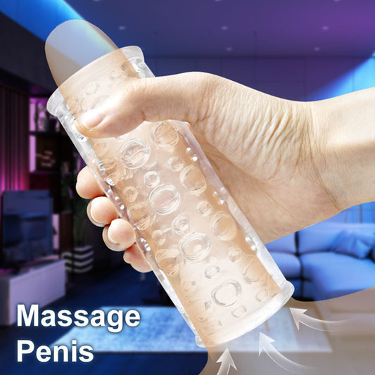 Clear Silicone Male Stroker for Ultimate Pleasure