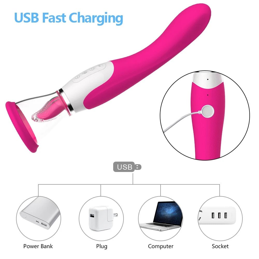 High-Frequency Vibrating Clitoris Stimulator with Suction - HeartCaptor