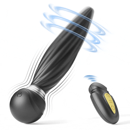 Advanced Silicone Prostate & Anal Massager with 7 Vibration Modes and 7 Rotation Modes