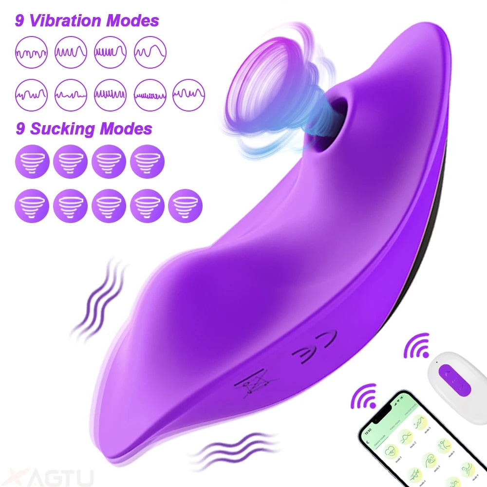 Wearable Clitoral Suction Vibrator for Women - HeartCaptor