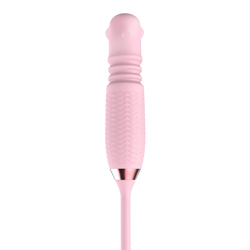 3-in-1 Blooming Rose Vibrator with Rotating Tongue and Thrusting Pearls - HeartCaptor