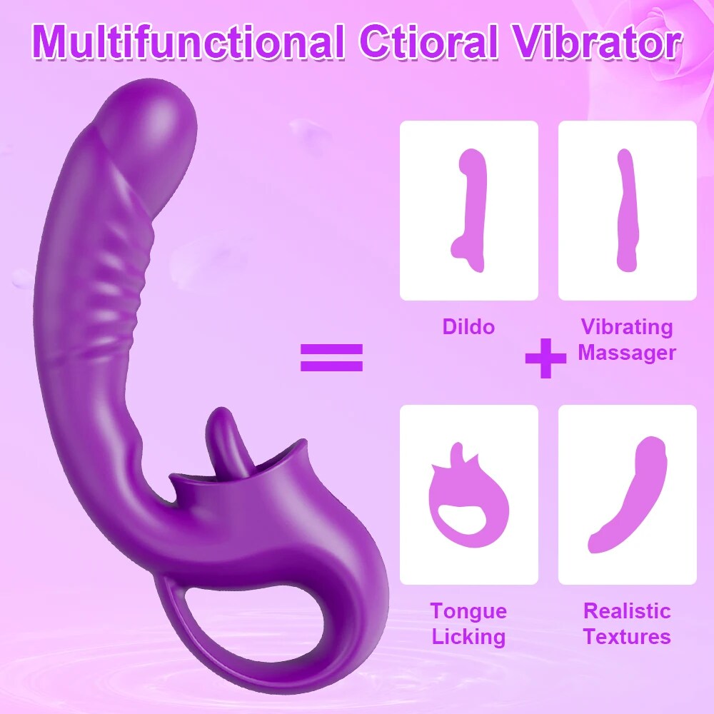 Swing Nipple Clitoris Dildo 20 Modes G Spot Vibrator Female - HeartCaptor