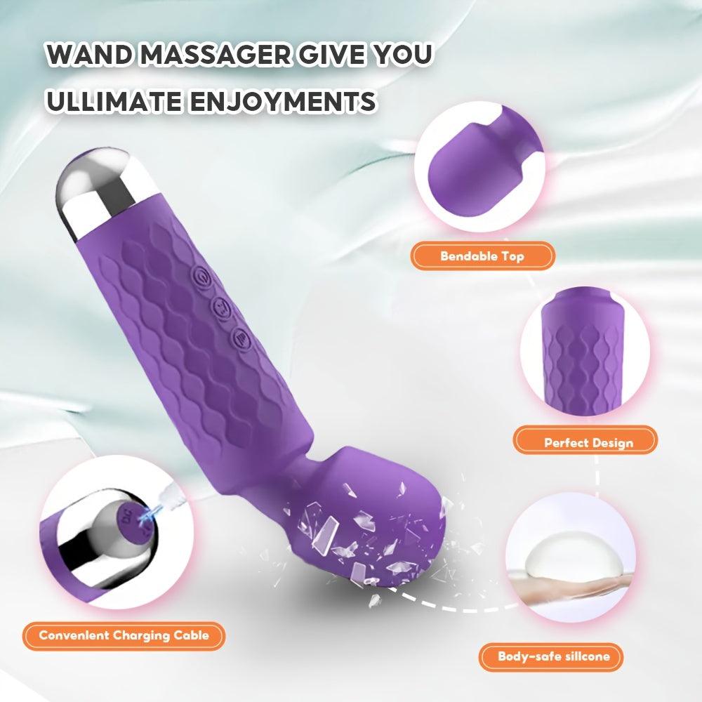 Wireless Clitoral Stimulator AV Wand Vibrator - HeartCaptor