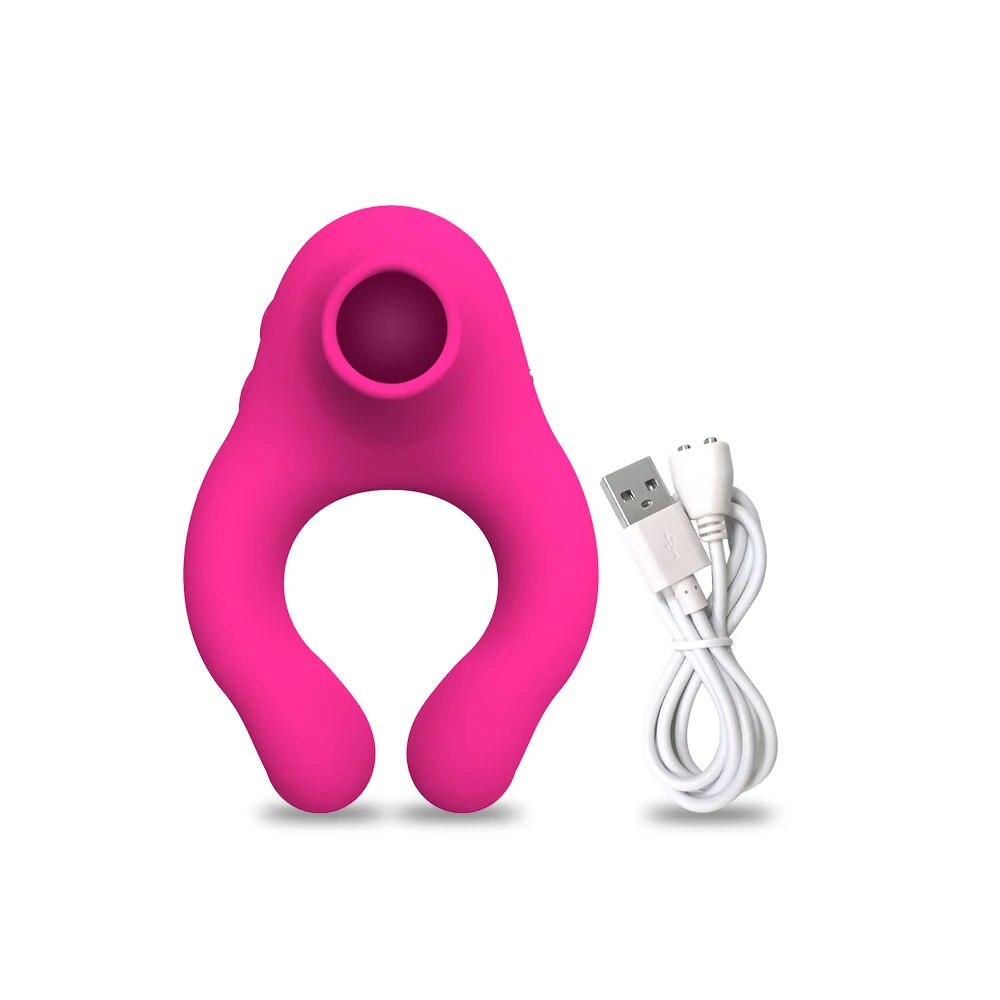 Vibrating Cock Ring for Couples, Clit Stimulator Delay Ejaculation Sex Toy - HeartCaptor