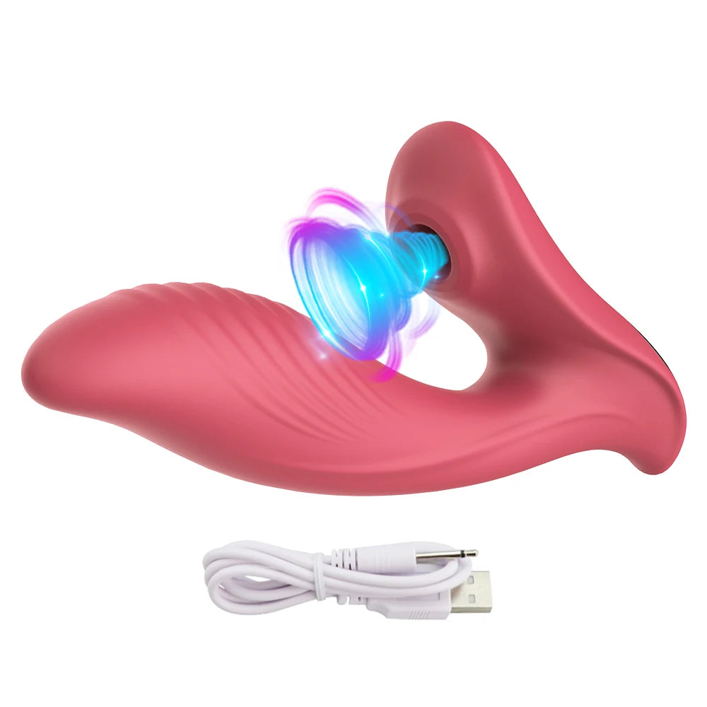 10 Speed G-spot Sucking Vibrator for Clitoris Stimulation Adult Sex Toy - HeartCaptor