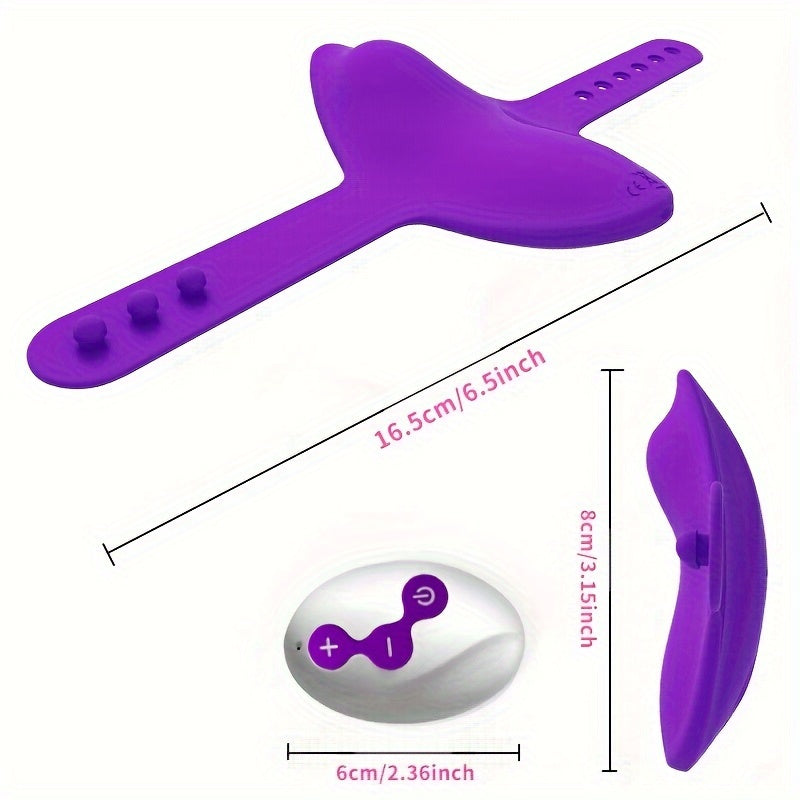 Adjustable Size App Remote Butterfly Clitoral Vibrator - HeartCaptor