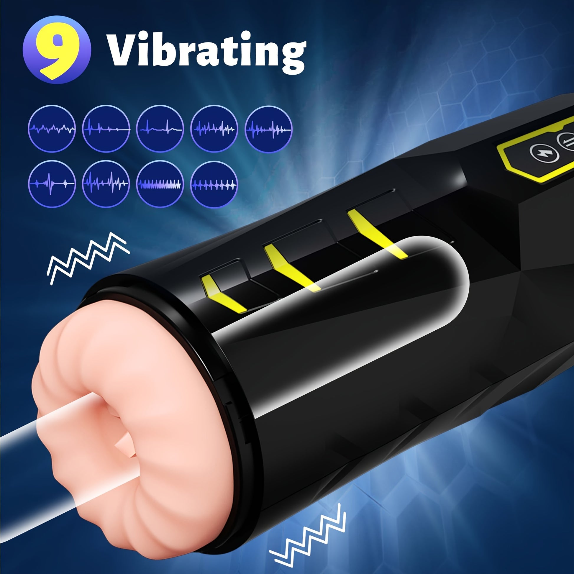 Automatic Male Masturbation Cup with 9 Thrusting & Vibrating - HeartCaptor