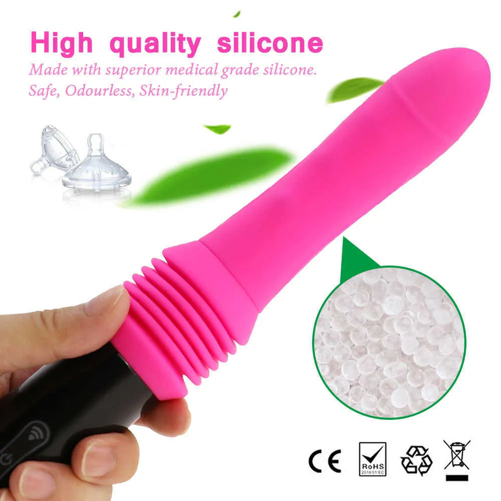 Thrusting G-spot Dildo Vibrator for Women - HeartCaptor