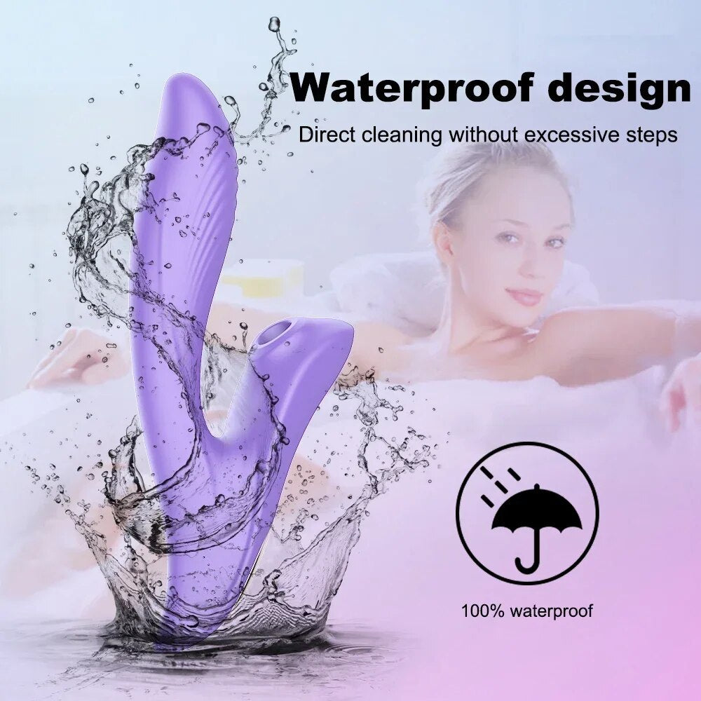 10 Speed G-spot Sucking Vibrator for Clitoris Stimulation Adult Sex Toy - HeartCaptor