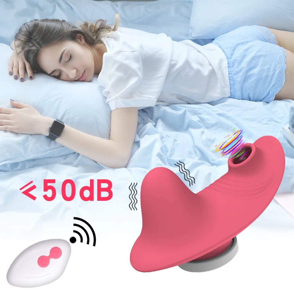 Remote Control Clitoris Sucker Vibrator with Sexy Panties - HeartCaptor