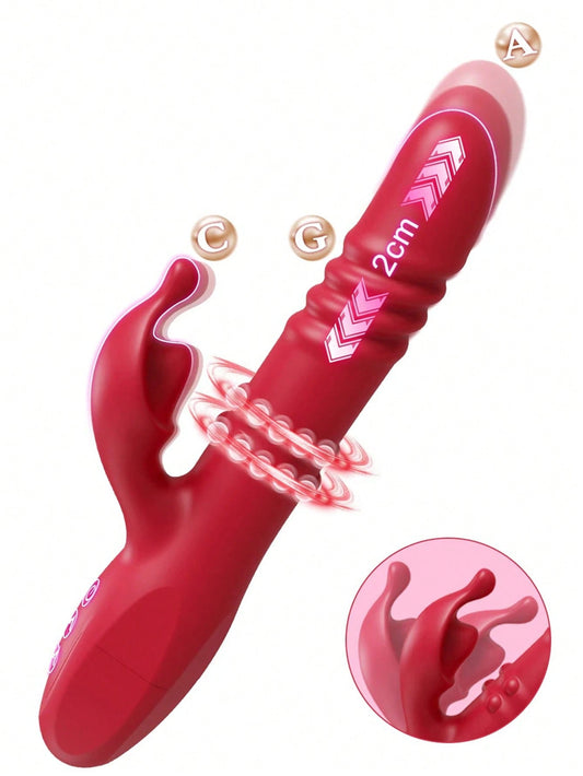 4 In 1 Thrusting Dildo Couples Vibrator Adult Toy - HeartCaptor