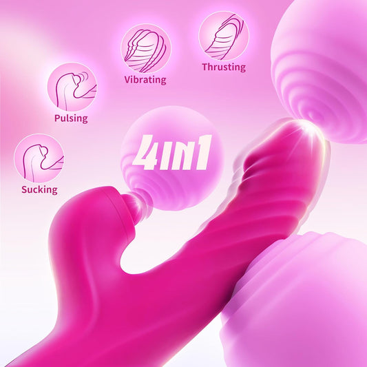 Silicone G-Spot Vibrator with 10 Modes - Waterproof & USB Rechargeable