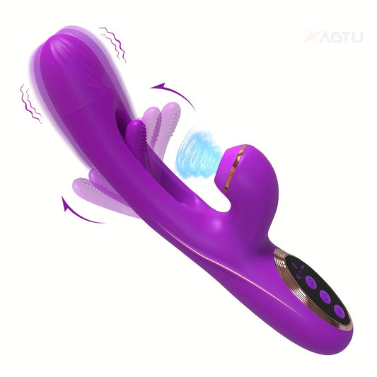 Rabbit Sucking Vibrator with 10 Vibration Modes - HeartCaptor