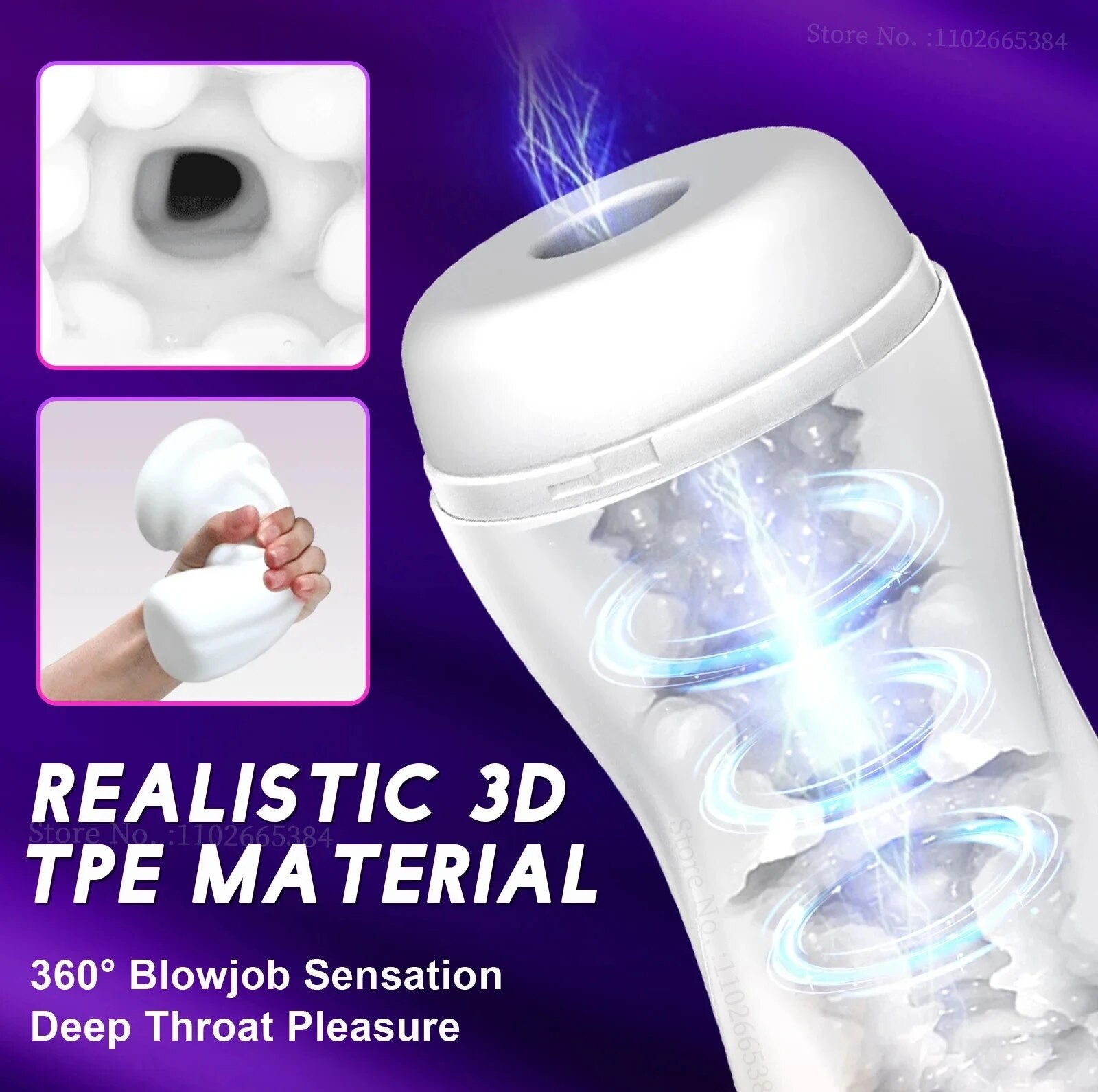 Automatic Male Masturbator with Sucking Function and Heating, Adult Sex Toy for Men - HeartCaptor