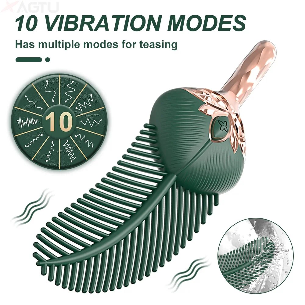 Clit Stimulator Vibrator with 10 High-frequency Vibration Modes - HeartCaptor