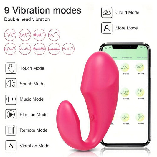 App Remote Control Wearable Panty Clitoral Vibrator - HeartCaptor