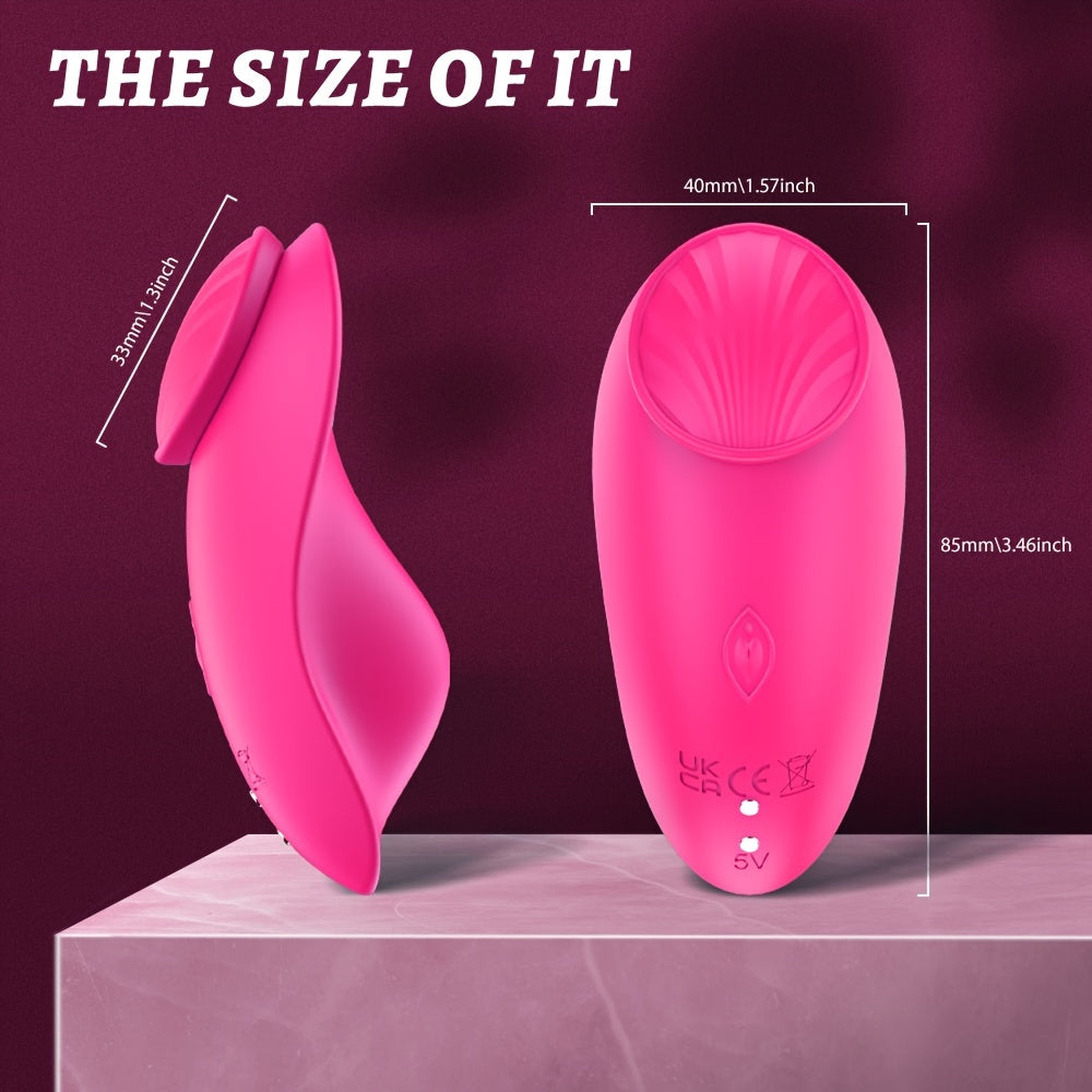 Ultra-Soft Remote Control Wearable Vibrator - HeartCaptor