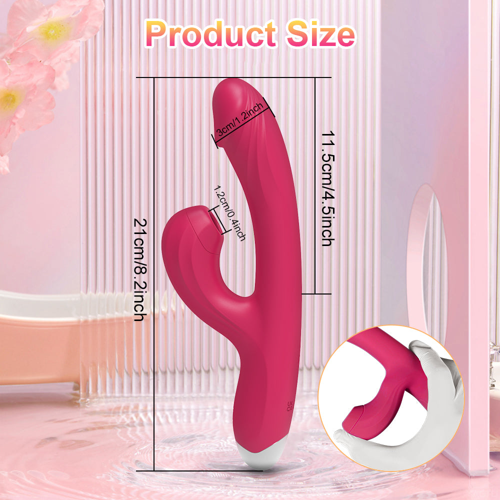 20 Modes Clitoral Sucking Vibrator with Oral Sex Stimulation - HeartCaptor