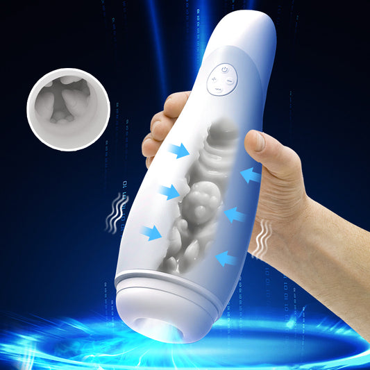 3-in-1 Interactive Sucking and Vibrating Masturbation Cup for Men